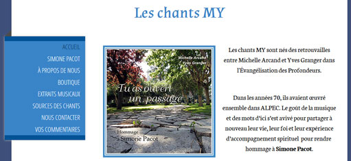 r les chants my yves grange